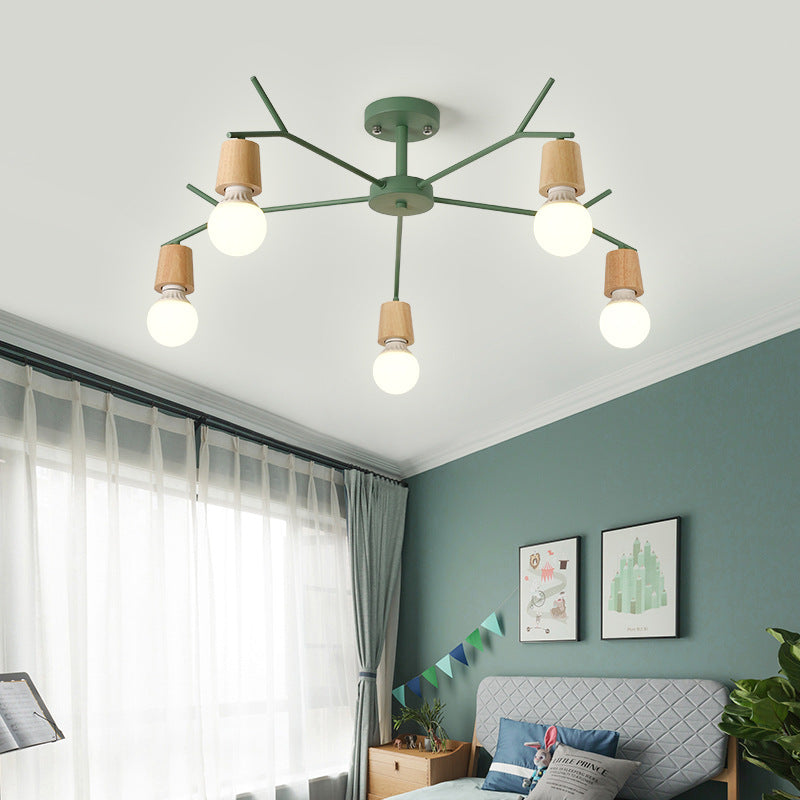 Nordic Branch Chandelier - Stylish Metal Pendant Light For Living Room