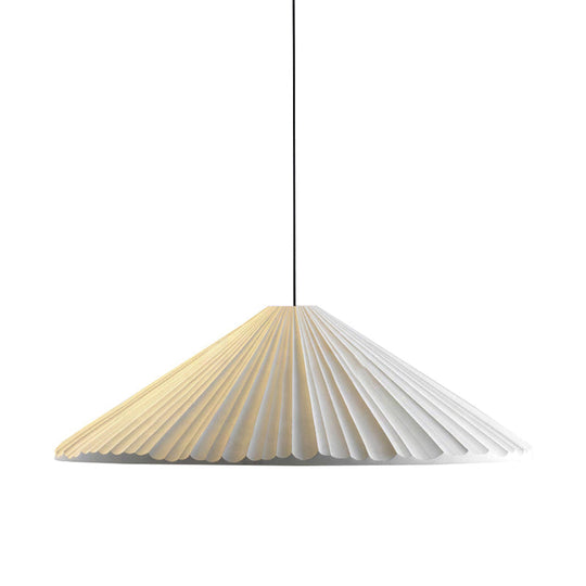 Nordic Style Cone Pendant Light - 1 Head Resin Hanging For Cafe Or Restaurant