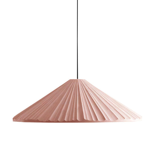 Nordic Style Cone Pendant Light - 1 Head Resin Hanging For Cafe Or Restaurant