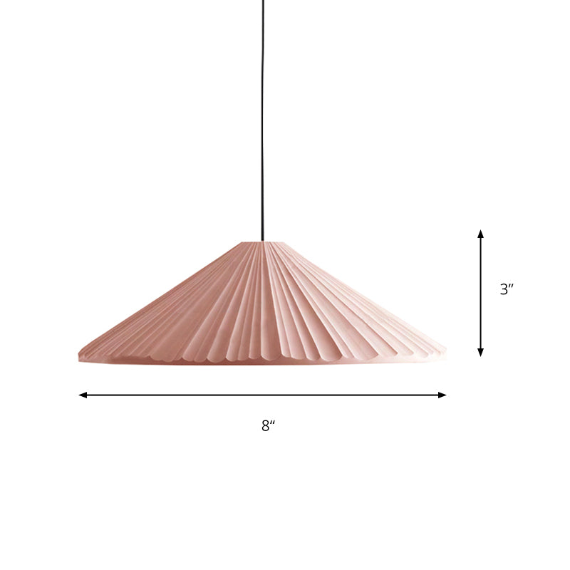 Nordic Style Cone Pendant Light - 1 Head Resin Hanging For Cafe Or Restaurant