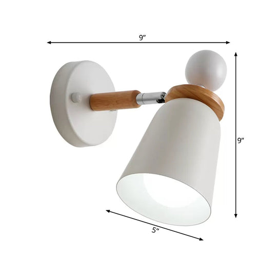 Macaron Loft Undertint Sconce Lamp - Baby Bedroom Bell Wall Light