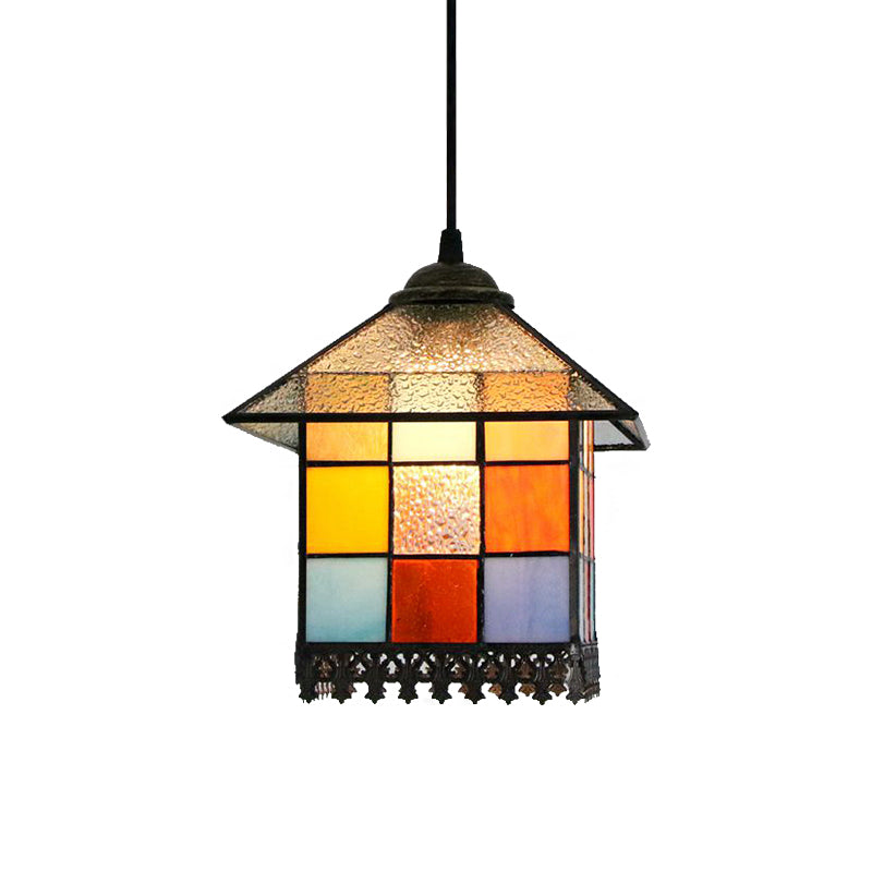 Tiffany Style Art Glass Pendant Light for Stylish Home Decor - Clear