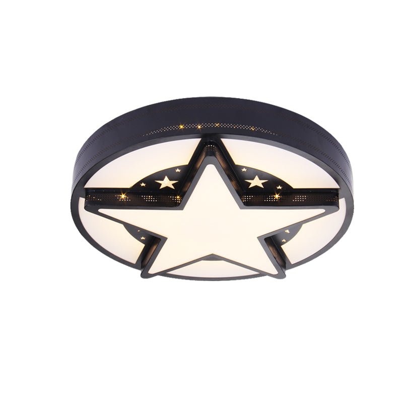 Childrens Bedroom Starry Sky Flush Mount Ceiling Light