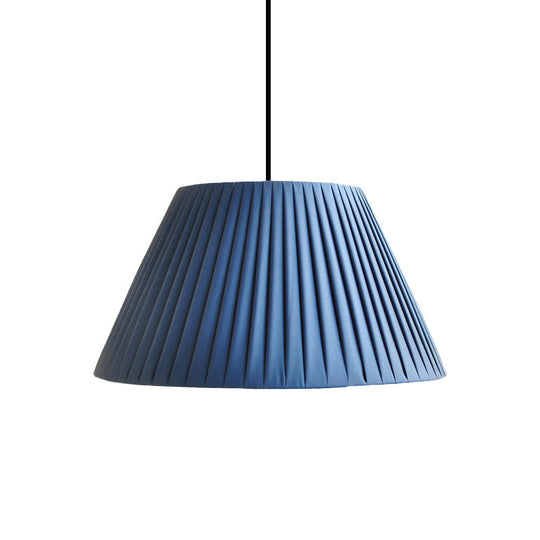 Nordic Tapered Shade Suspension Light With Fabric Bulb - Perfect For Restaurants