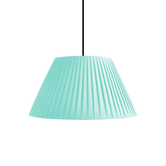 Nordic Tapered Shade Suspension Light With Fabric Bulb - Perfect For Restaurants