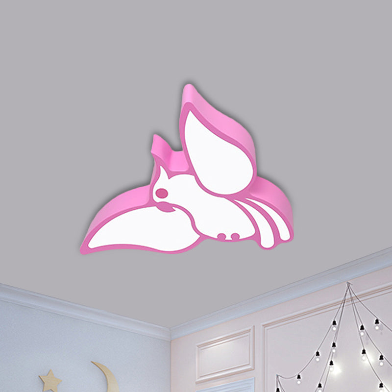 Colorful Acrylic Parrot Led Ceiling Light - Childrens Flush Mount