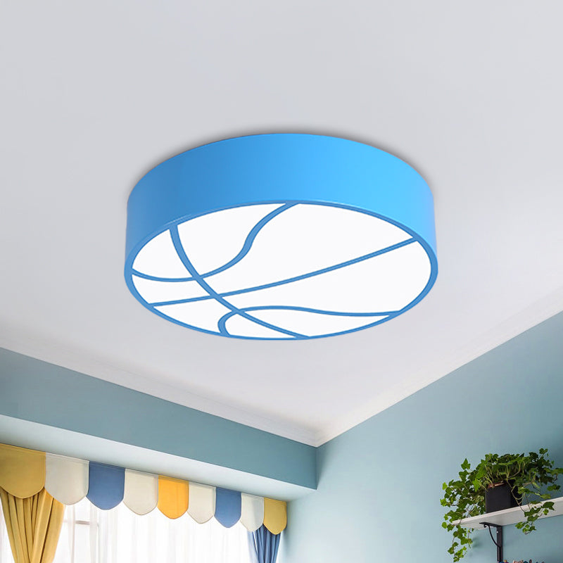 Multipurpose LED Basketball Ceiling Light for Kids - Red/Blue/Green Finish