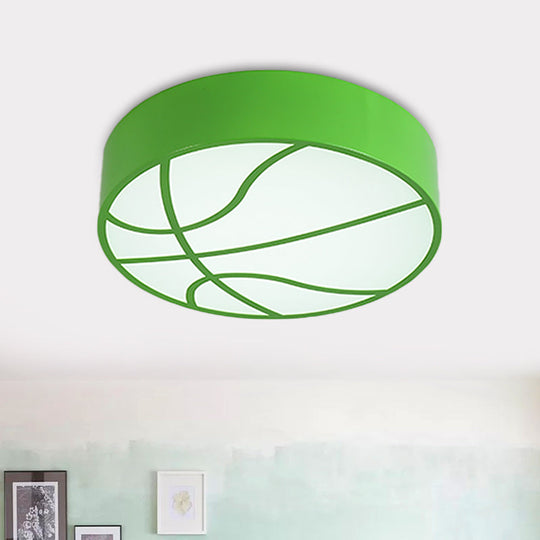 Multipurpose LED Basketball Ceiling Light for Kids - Red/Blue/Green Finish