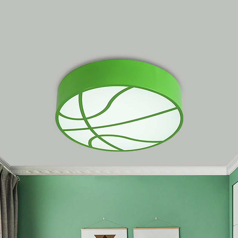 Multipurpose LED Basketball Ceiling Light for Kids - Red/Blue/Green Finish