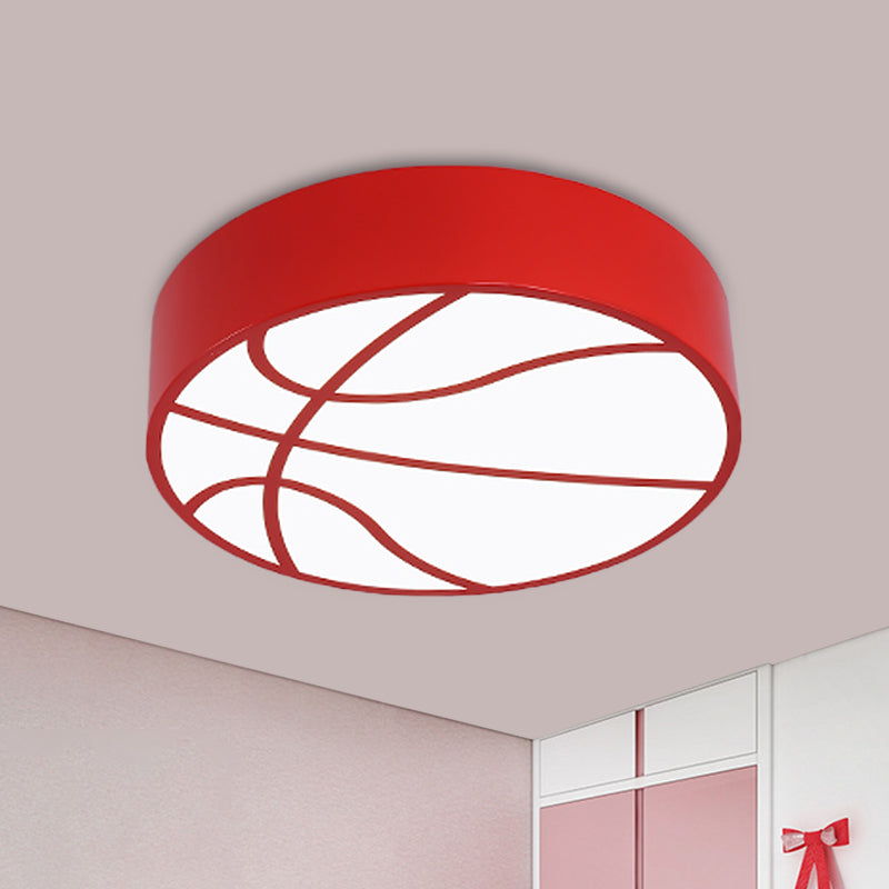 Multipurpose LED Basketball Ceiling Light for Kids - Red/Blue/Green Finish