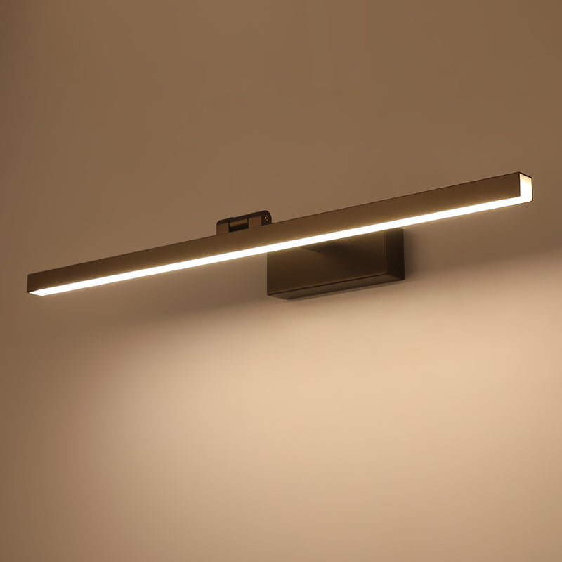 Modern Tubular Led Vanity Lamp In Black/White Finish For Bathroom Wall Lighting