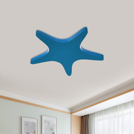 Yellow/Orange/Blue LED Cartoon Star Ceiling Light for Kids Room