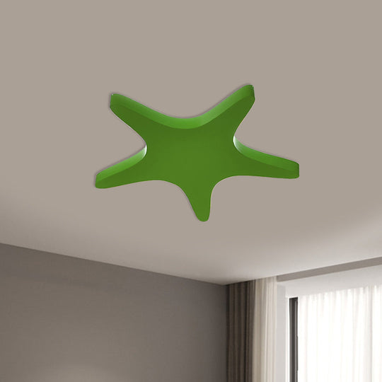 Yellow/Orange/Blue LED Cartoon Star Ceiling Light for Kids Room