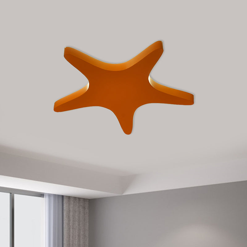 Yellow/Orange/Blue LED Cartoon Star Ceiling Light for Kids Room