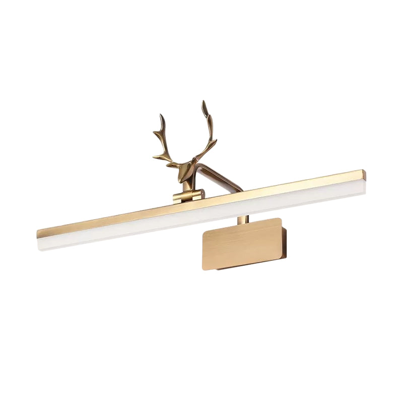 Modern Tubular Gold Antler Led Vanity Light Fixture With Warm/White - Stylish Wall Lighting Ideas