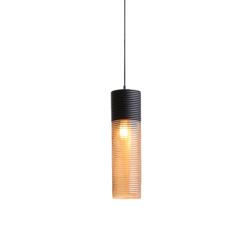 Amber Glass Contemporary Pendant Light for Hotel Dining Table