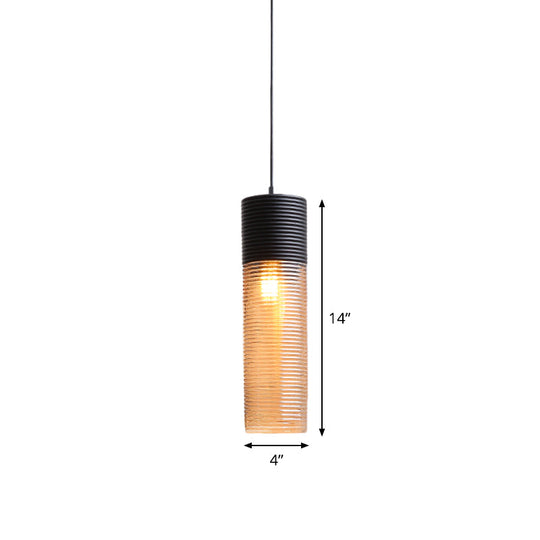 Amber Glass Contemporary Pendant Light for Hotel Dining Table