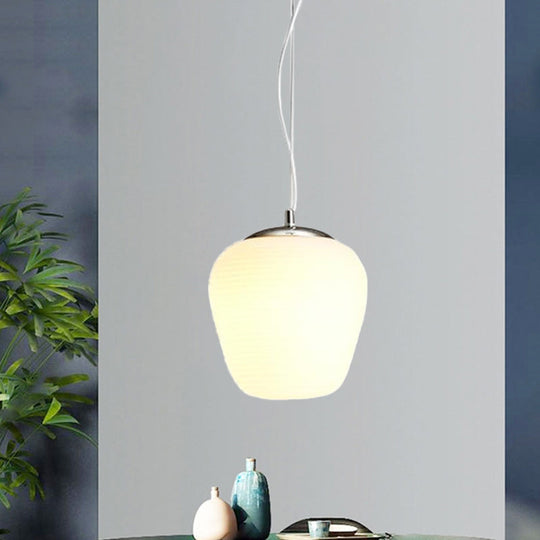 Stylish Nordic Pendant Light with Opal Glass - Ideal for Office and Kitchen Island