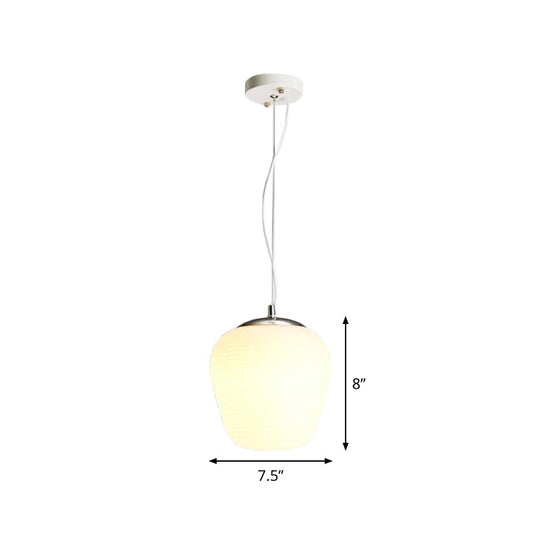 Stylish Nordic Pendant Light with Opal Glass - Ideal for Office and Kitchen Island