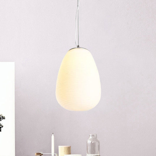 Stylish Nordic Pendant Light with Opal Glass - Ideal for Office and Kitchen Island