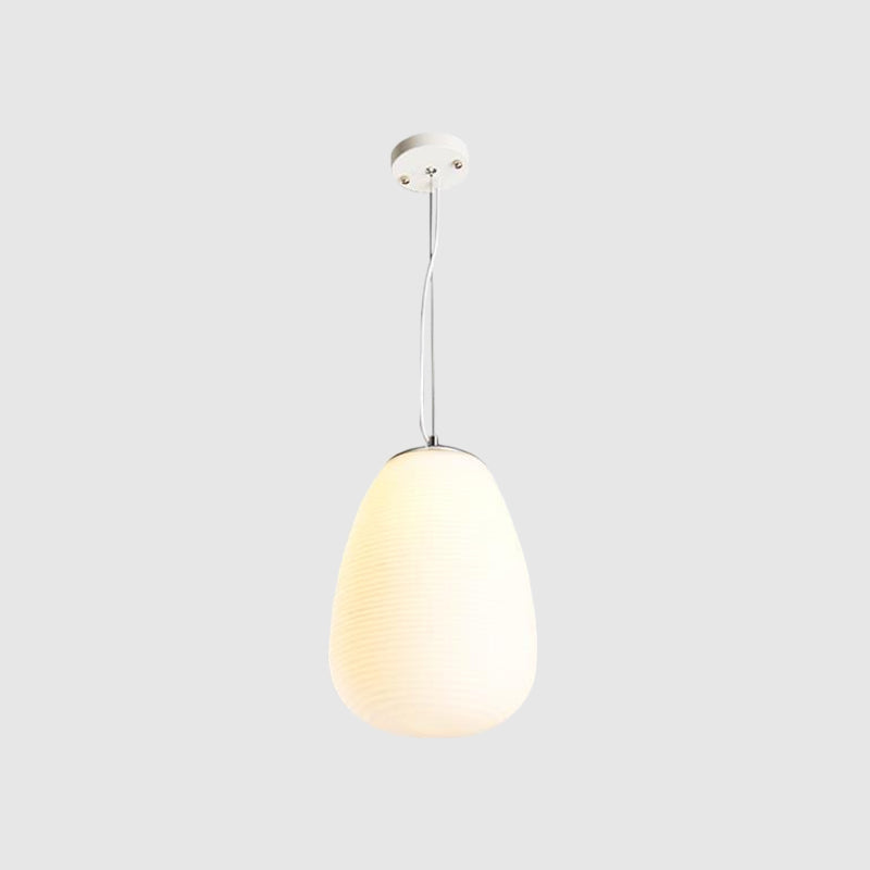 Nordic Pendant Light - Stylish Opal Glass Suspension For Office & Kitchen Island