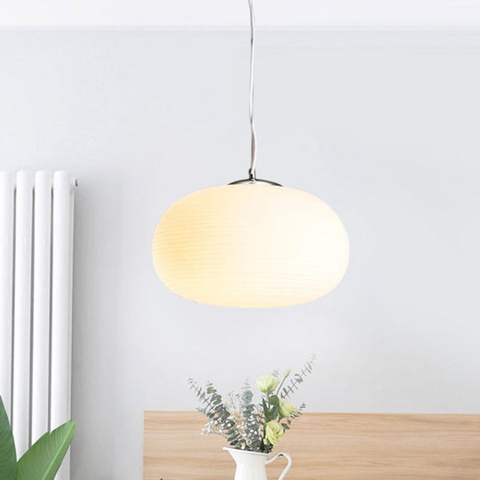 Nordic Pendant Light - Stylish Opal Glass Suspension For Office & Kitchen Island