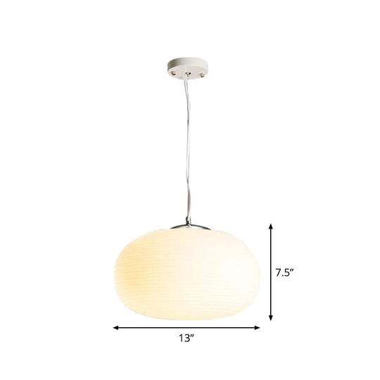 Nordic Pendant Light - Stylish Opal Glass Suspension For Office & Kitchen Island