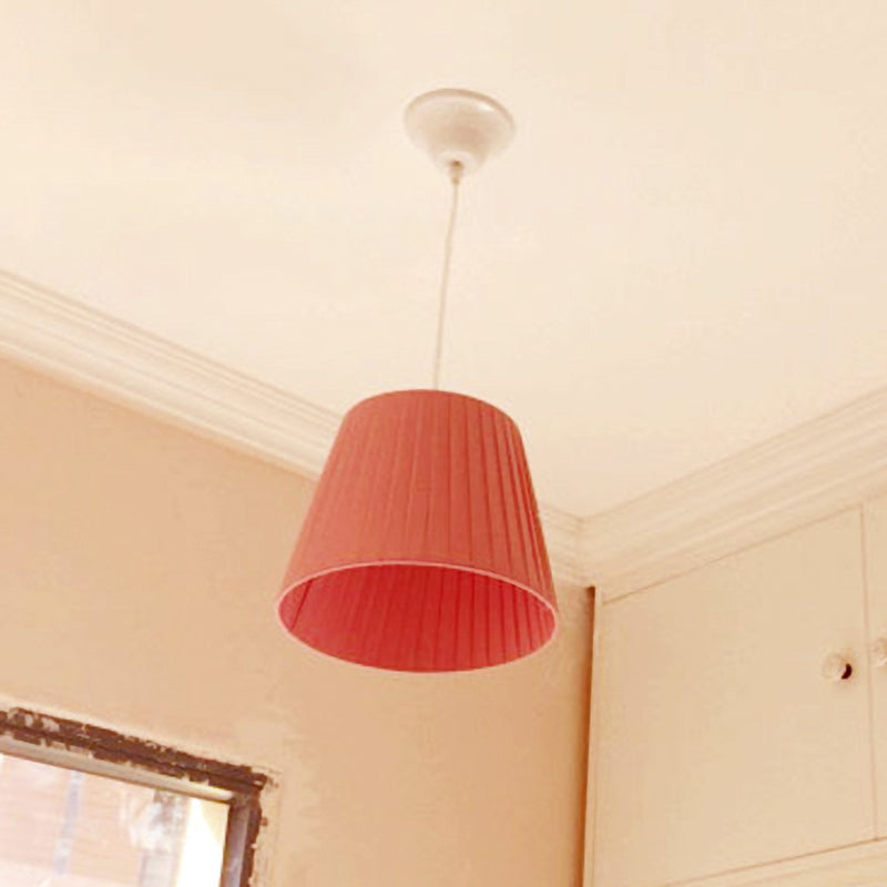 Nordic Style Fabric Bucket Pendant Light - Perfect For Hotel Bedrooms