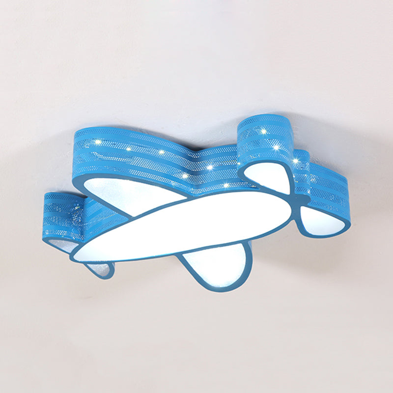 Cartoon Style Propeller Plane Ceiling Light for Kid's Bedroom