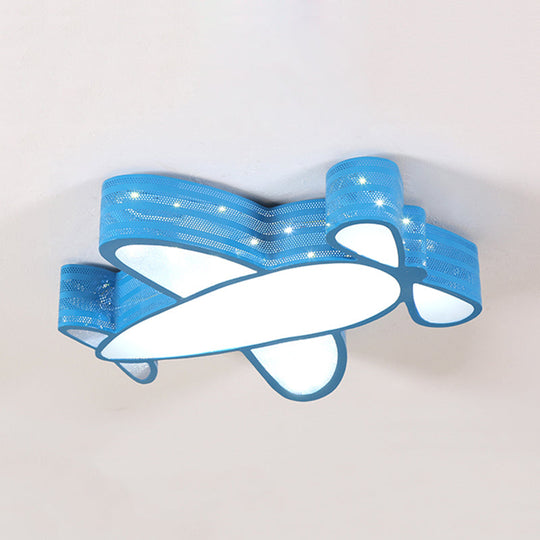 Cartoon Style Propeller Plane Ceiling Light for Kid's Bedroom