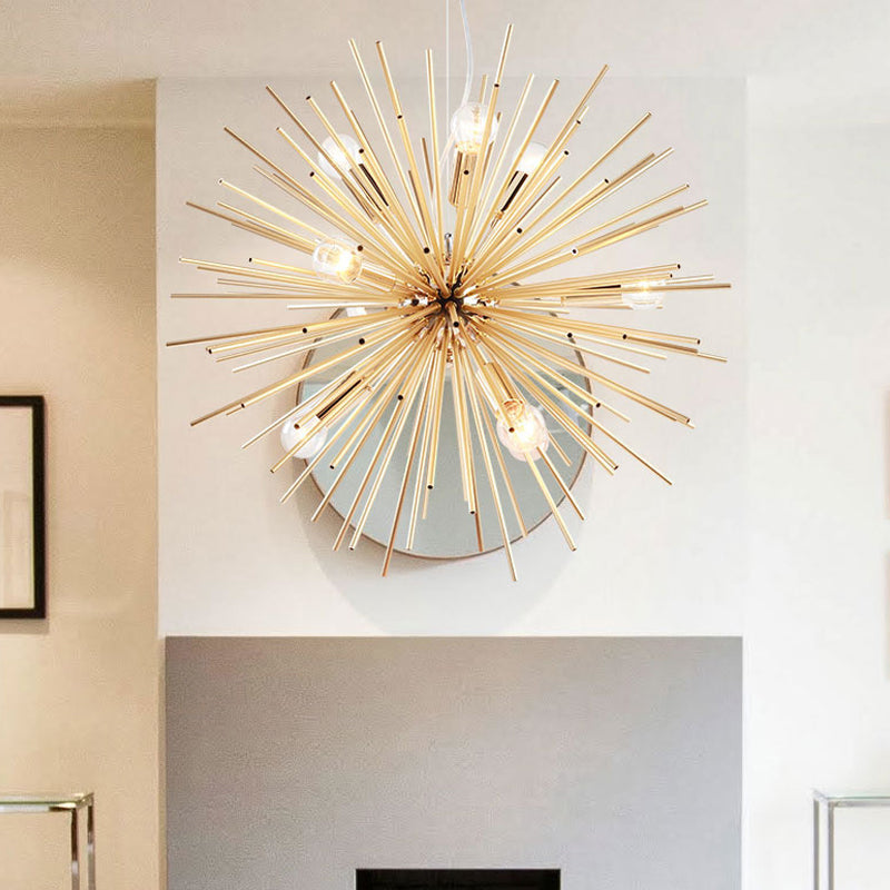 Modern Metal Led Gold Sputnik Chandelier Pendant Light 20.5/22.5 Diameter / 20.5