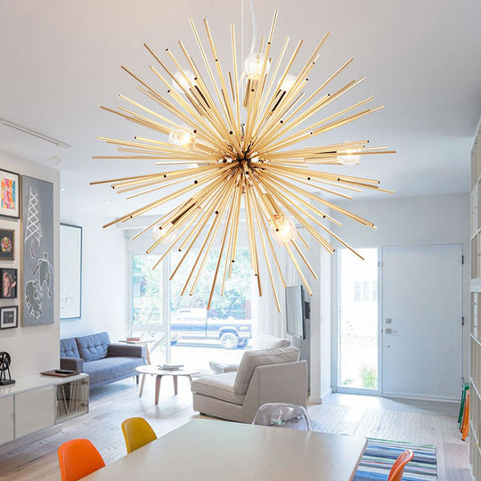 Modern Metal Led Gold Sputnik Chandelier Pendant Light 20.5/22.5 Diameter