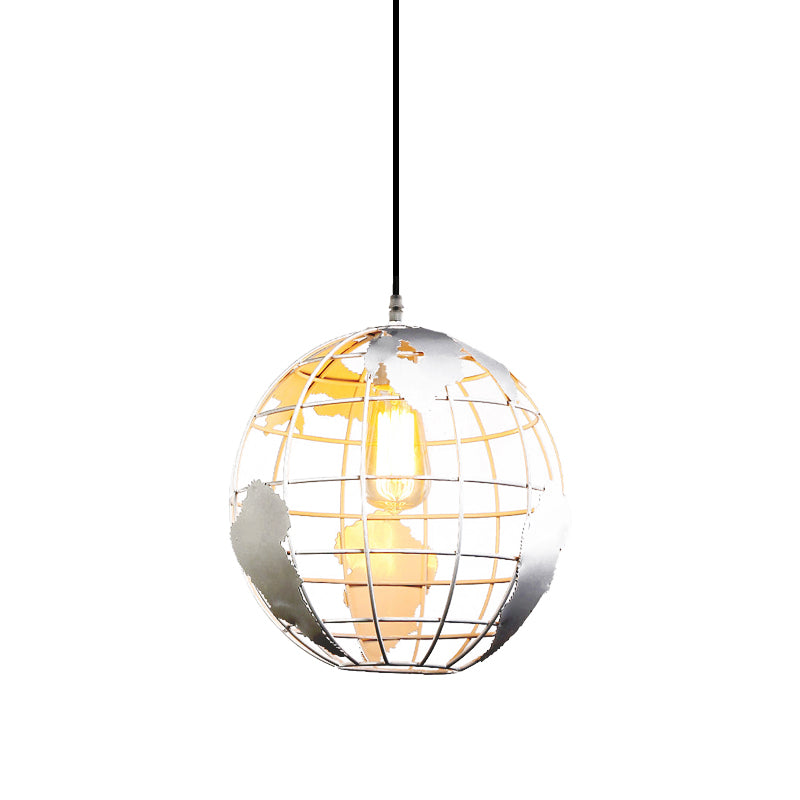 Modern Metal Globe Cage Pendant Light - Ideal For Restaurants