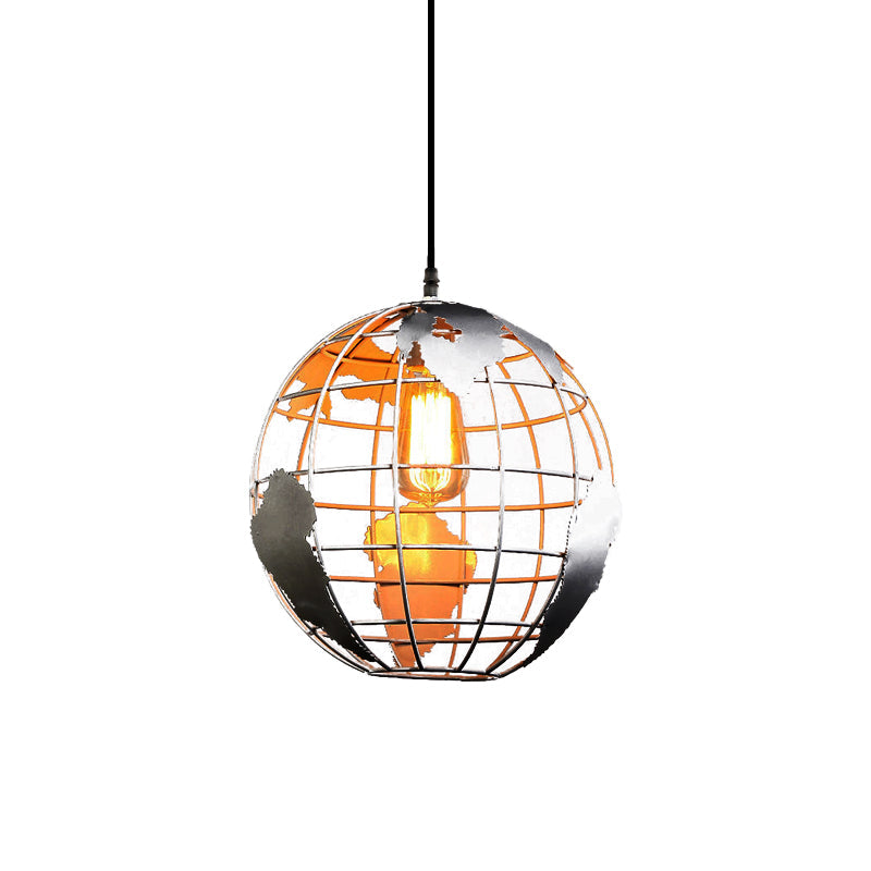 Modern Metal Globe Cage Pendant Light - Ideal For Restaurants