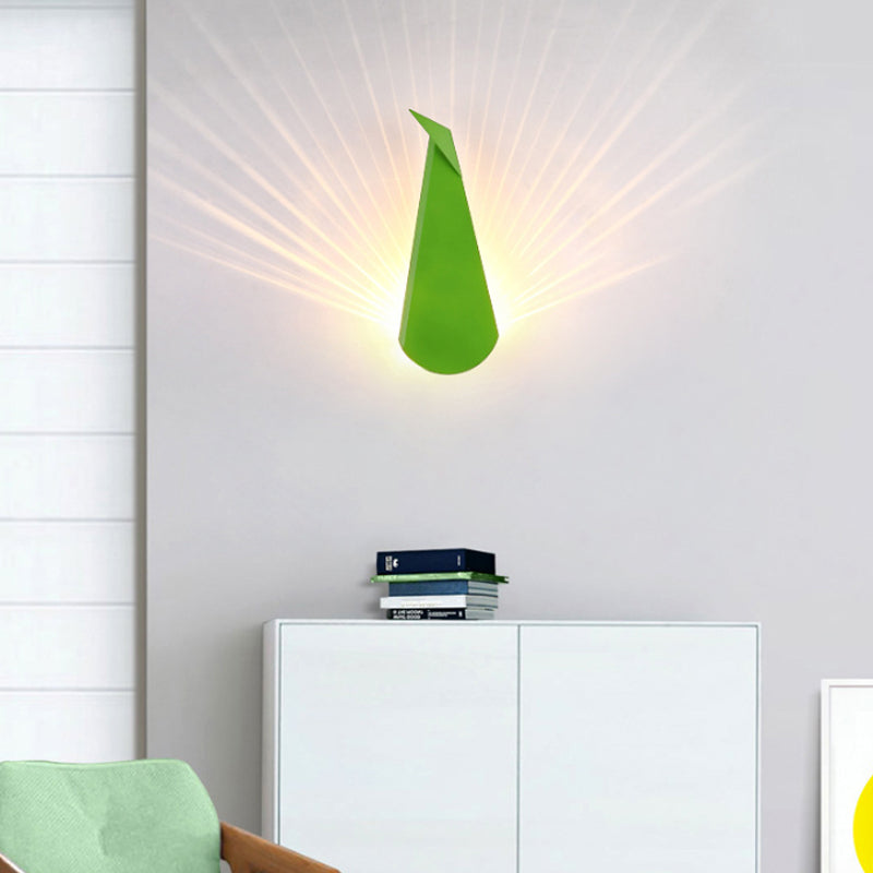 Modern Peacock Led Wall Light For Living Room Or Study