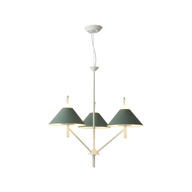 Conical Pendant Light With Metallic Finish - Perfect For Bedroom Or Restaurant