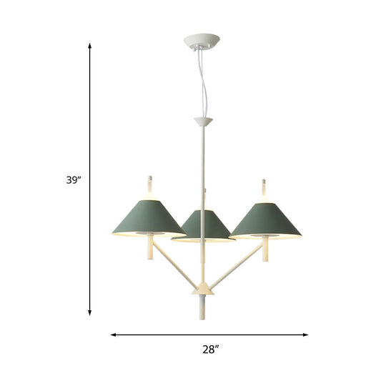 Conical Pendant Light With Metallic Finish - Perfect For Bedroom Or Restaurant