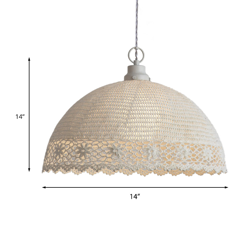 Chic Beige Pendant Light With Fabric Shade - Perfect For Cafe Ambiance