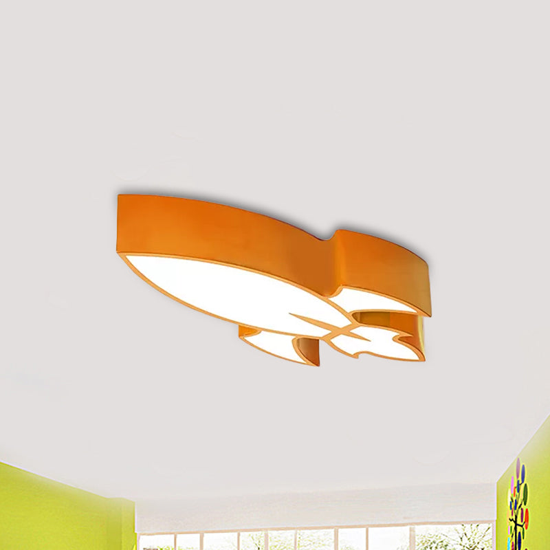 Colorful Rocket LED Flushmount Ceiling Light - Children's Style Lighting