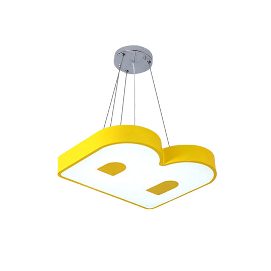 Adorable Baby Bedroom Pendant Light - Lovely Letter Acrylic Led Suspension