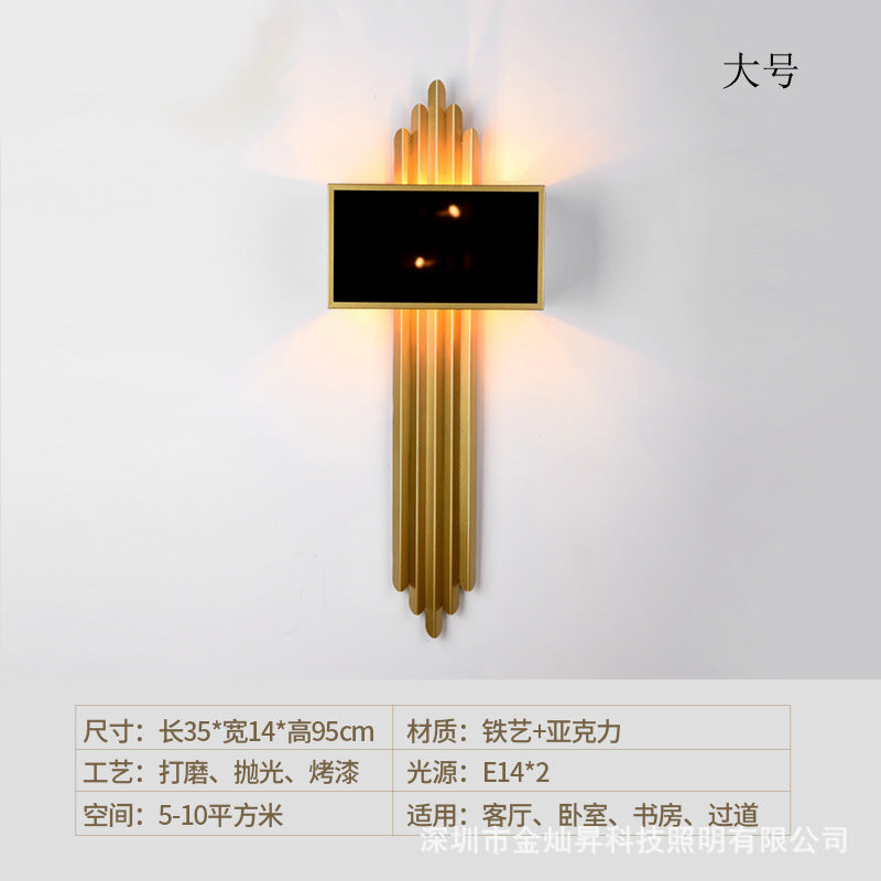 25.5/37.5 Wide Brass Sconce Light Rustic Fabric Rectangle Wall Lighting Fixture For Living Room /