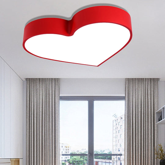 LED Ceiling Lamp for Boy Girl Bedroom - Modern Acrylic Flush Light in Candy Colors