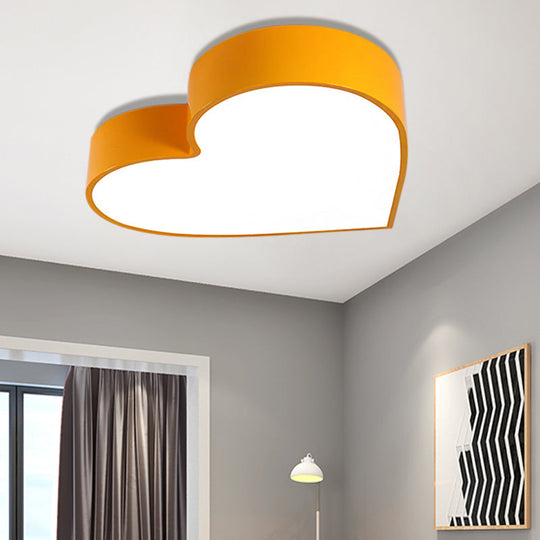 LED Ceiling Lamp for Boy Girl Bedroom - Modern Acrylic Flush Light in Candy Colors