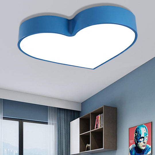 LED Ceiling Lamp for Boy Girl Bedroom - Modern Acrylic Flush Light in Candy Colors