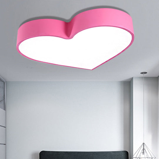 LED Ceiling Lamp for Boy Girl Bedroom - Modern Acrylic Flush Light in Candy Colors