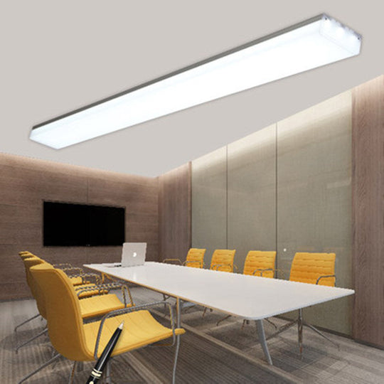 Modern Silver LED Flush Mount Ceiling Light in Various Sizes