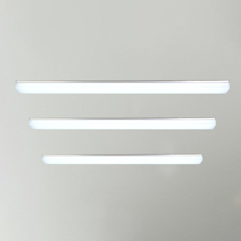 Modern Silver LED Flush Mount Ceiling Light in Various Sizes