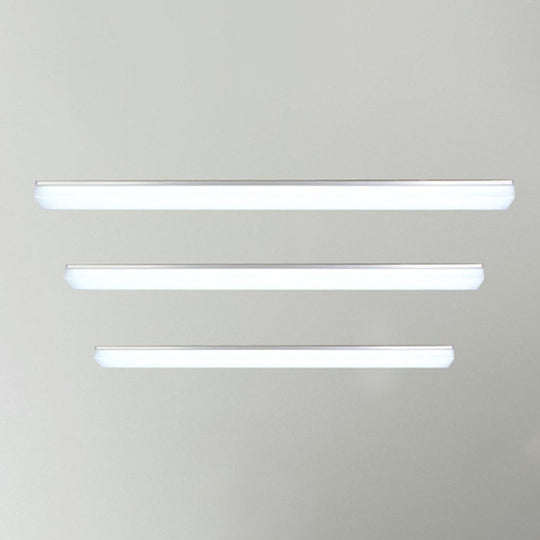 Modern Silver LED Flush Mount Ceiling Light in Various Sizes