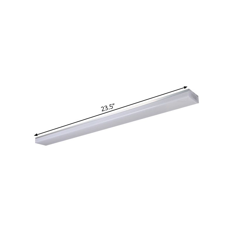 Modern Silver LED Flush Mount Ceiling Light in Various Sizes