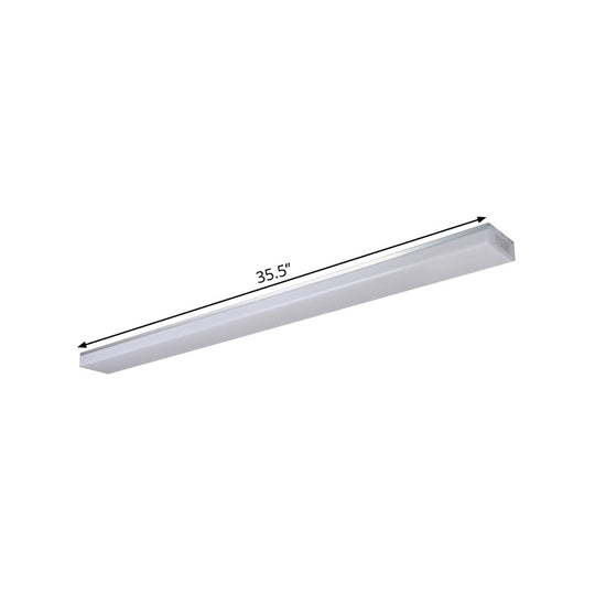 Modern Silver LED Flush Mount Ceiling Light in Various Sizes